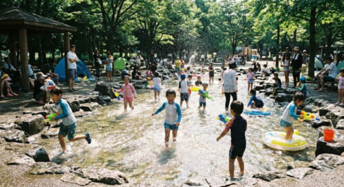 東京のじゃぶじゃぶ池
